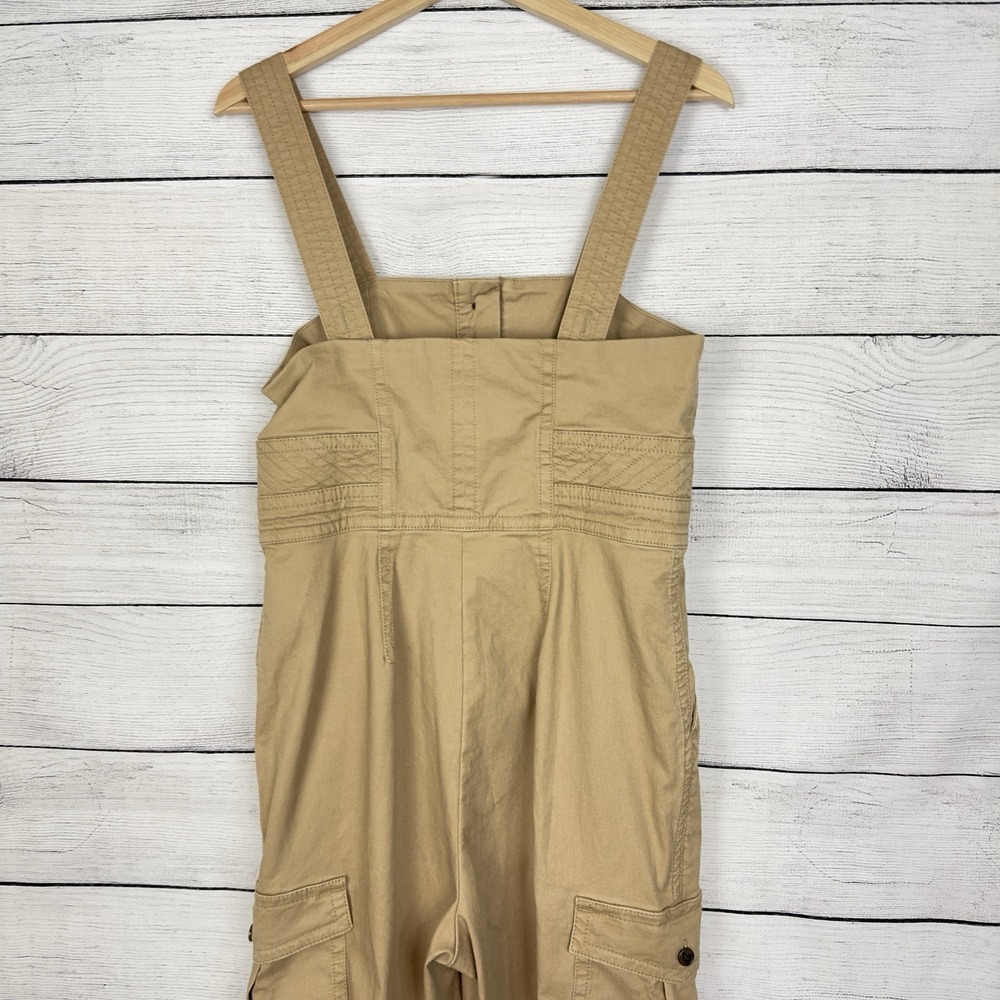 Banana Republic Cargo Jumpsuit In New British Khaki Size 4 Petite Feminine Boho - Picture 6 of 10